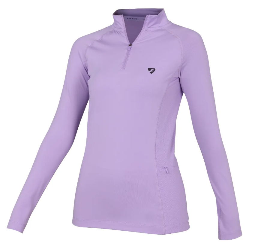 10012 Aubrion Revive Long Sleeve Base Layer - Lavender