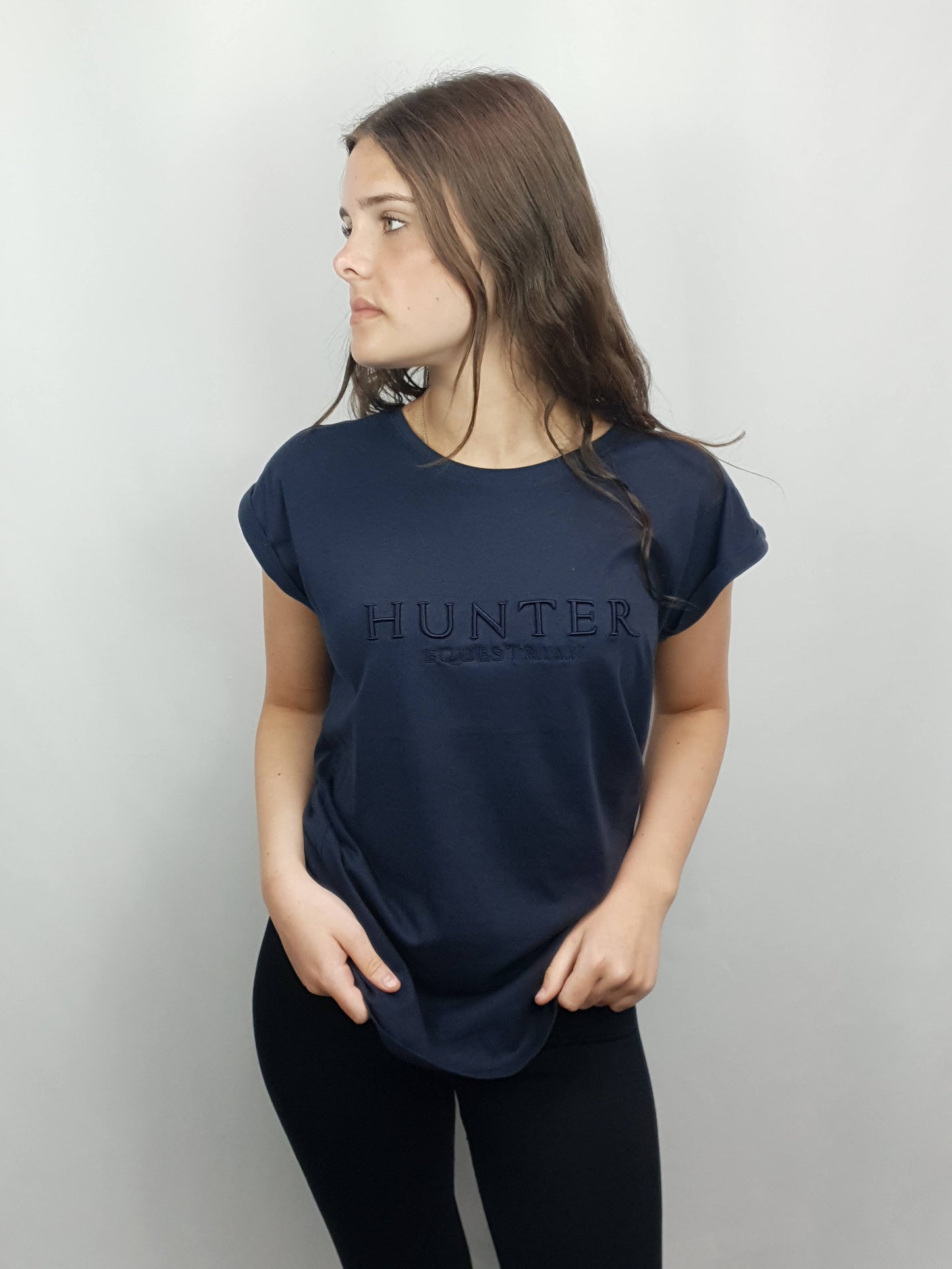 Navy Signature Hunter Equestrian T Shirt