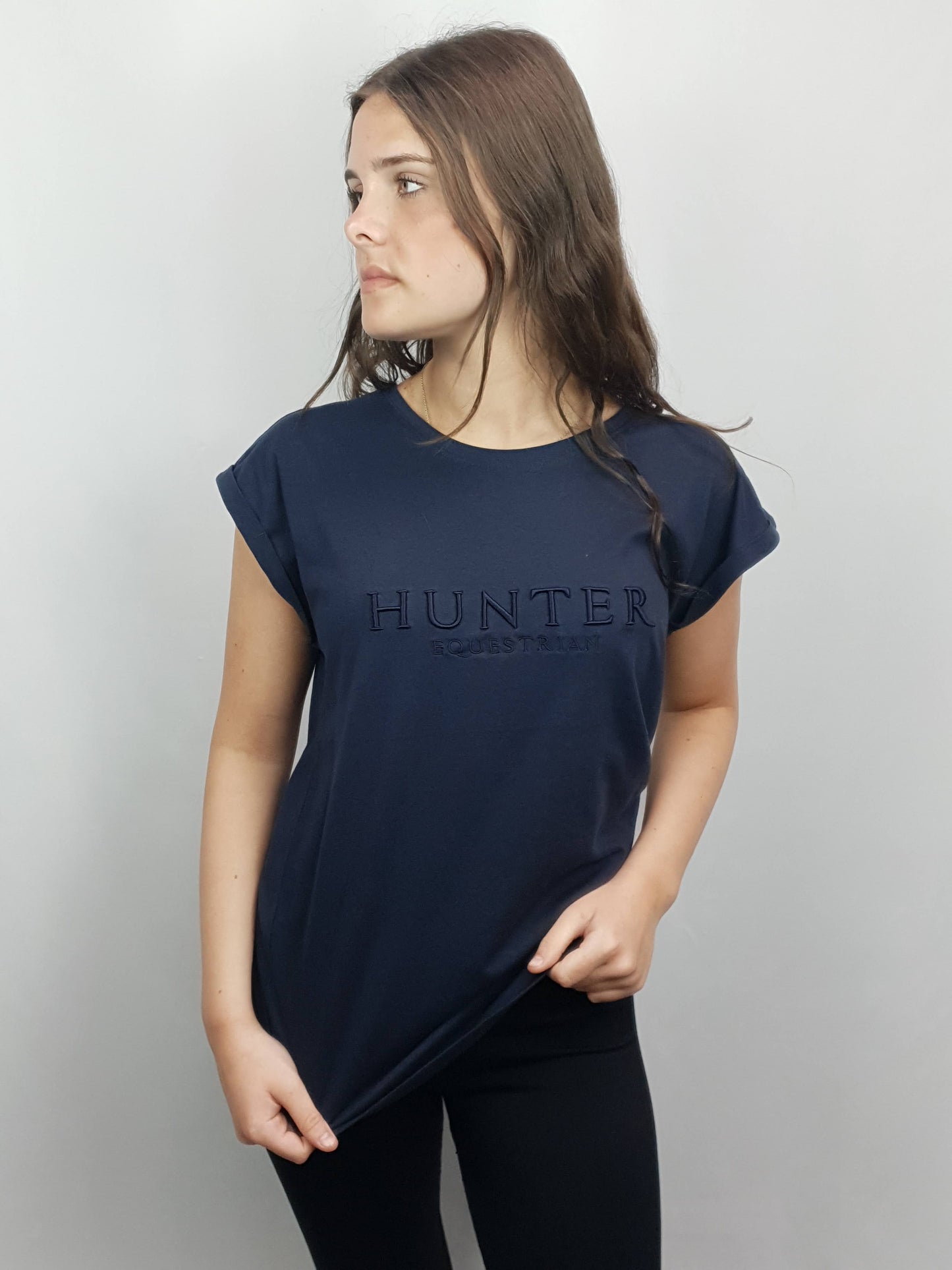 Navy Signature Hunter Equestrian T Shirt