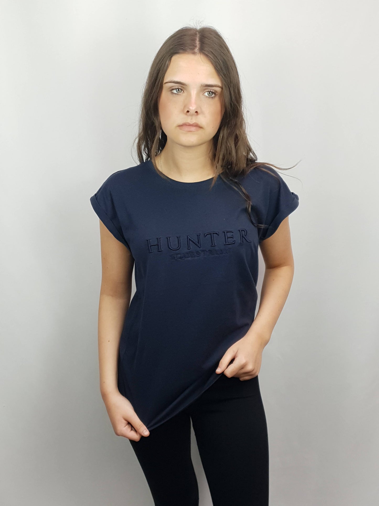 Navy Signature Hunter Equestrian T Shirt