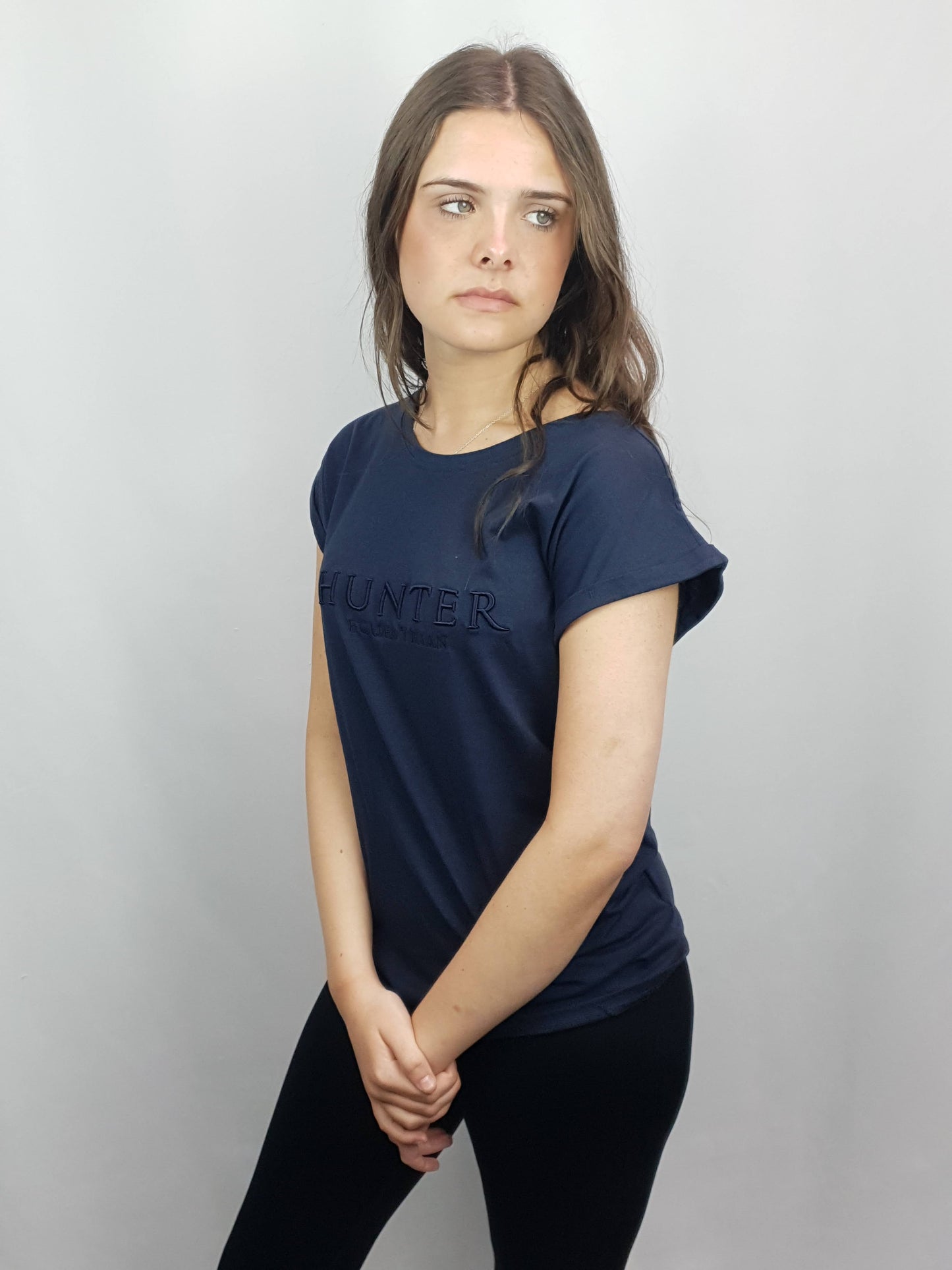 Navy Signature Hunter Equestrian T Shirt