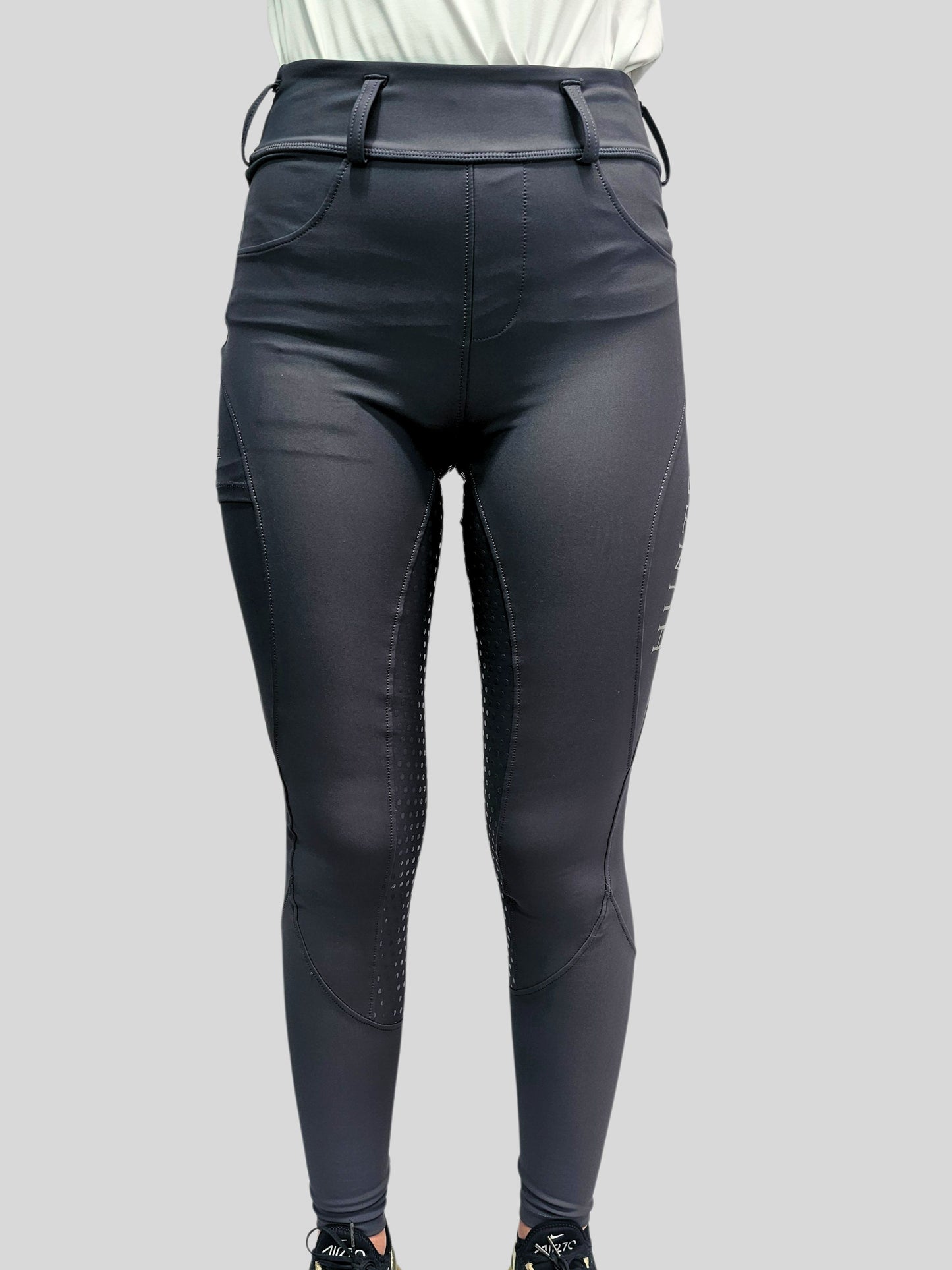 Hunter Equestrian Grey Riding Tights