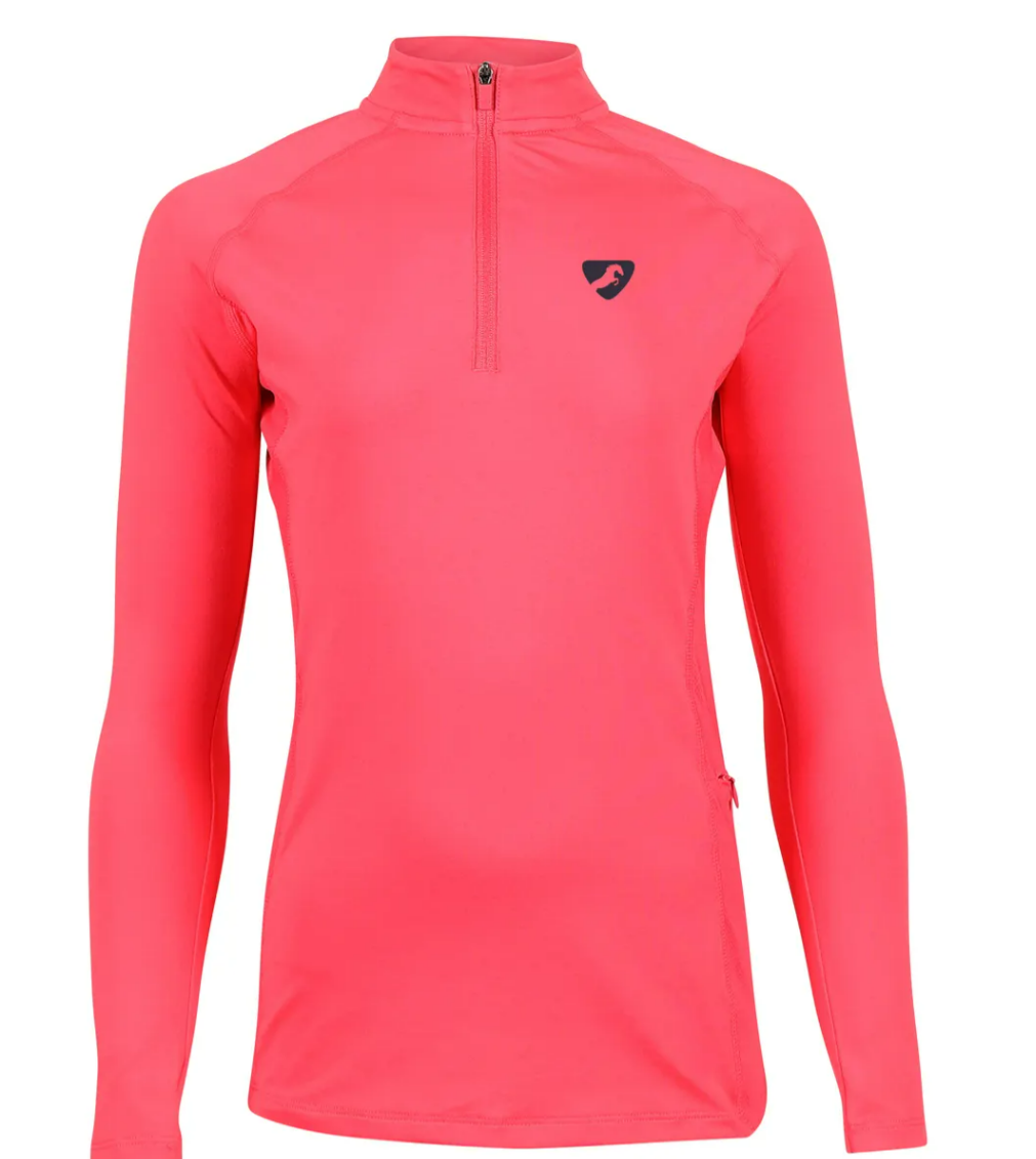 10012 Aubrion Revive Long Sleeve Base Layer - Coral