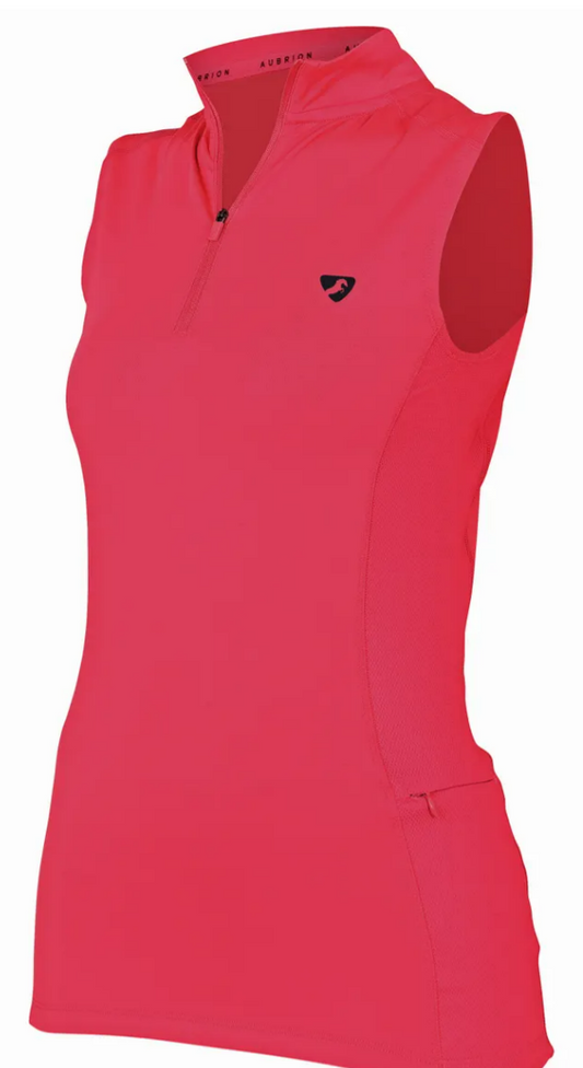 10010 Aubrion Revive Sleeveless Base Layer - Coral