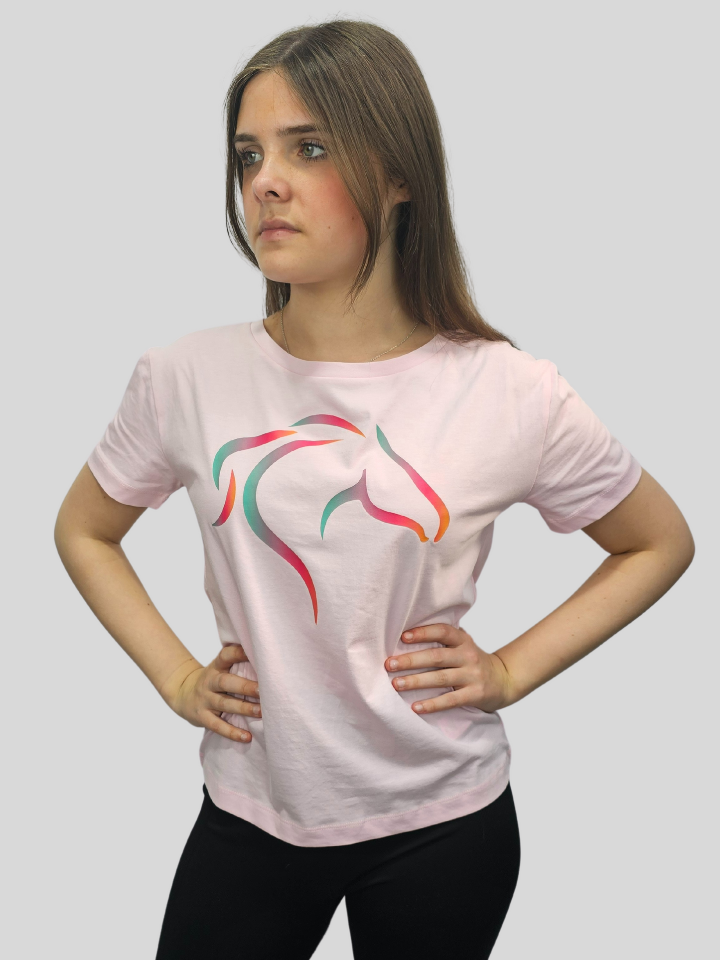 Cotton Pink Short Sleeve Printed T Shirt