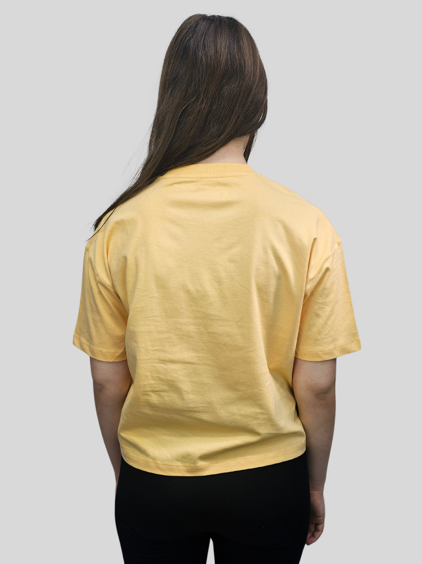 Tangerine Cropped Printed T Shirt