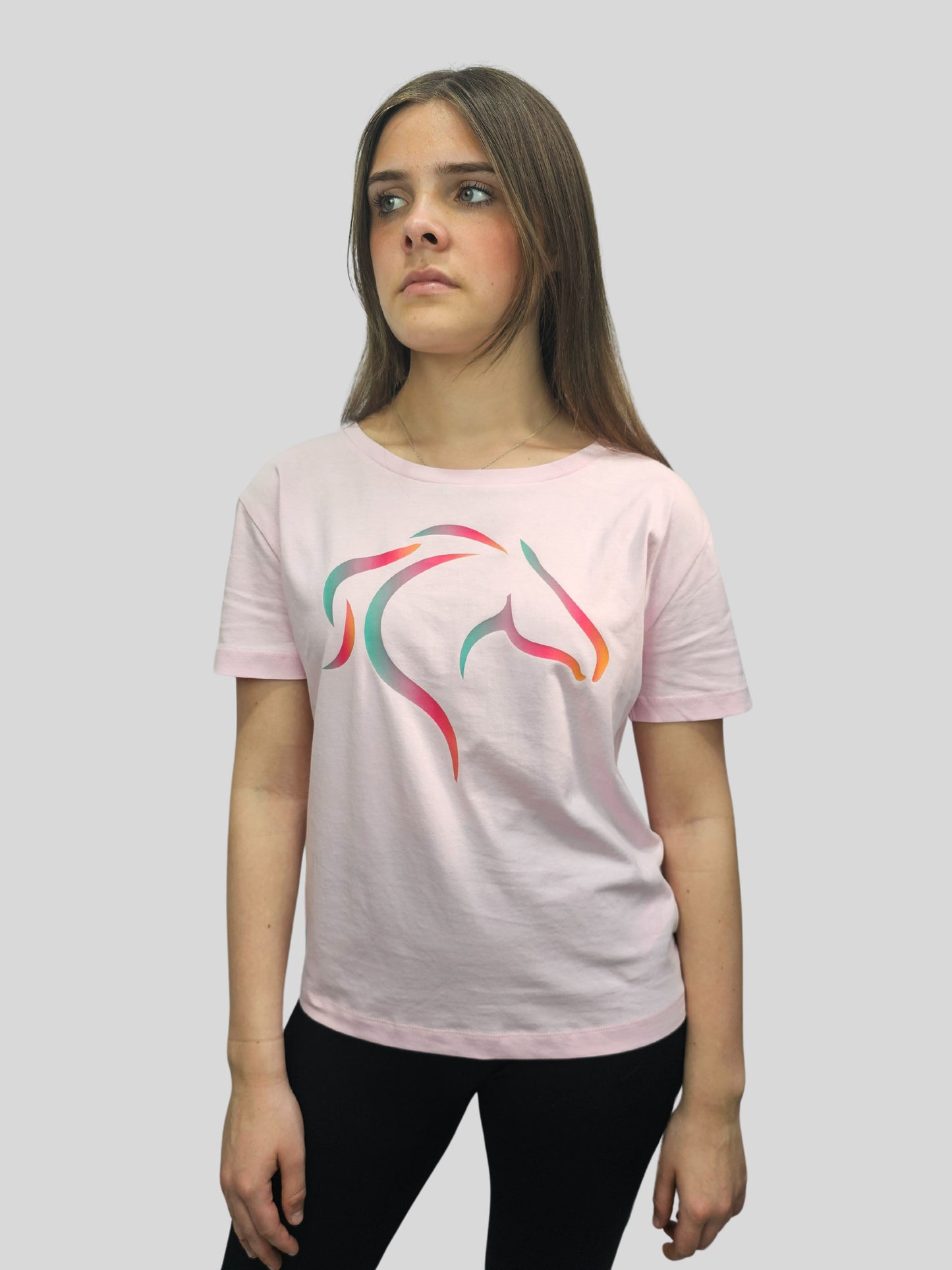 Cotton Pink Short Sleeve Printed T Shirt