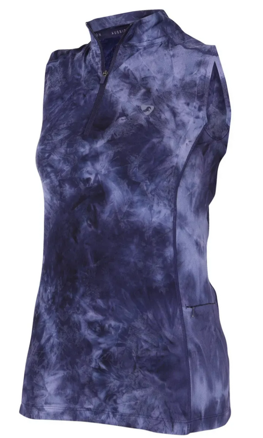 10010 Aubrion Revive Sleeveless Base Layer - Navy Tie Dye